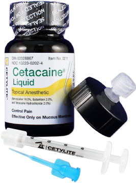cetacaine bottle
