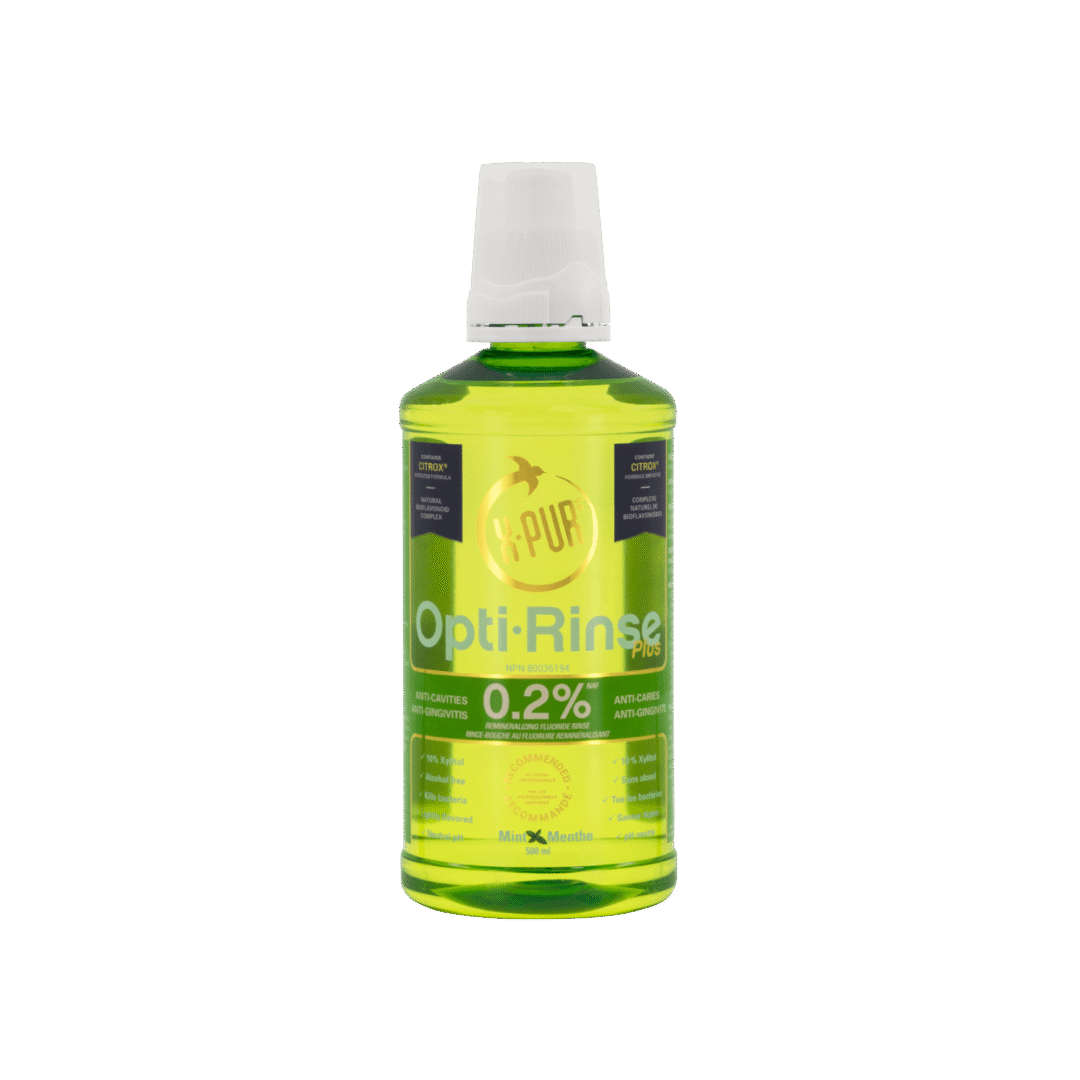 X-PUR Opti-Rinse Plus 0.2% Sodium Fluoride 500 mL – Mint