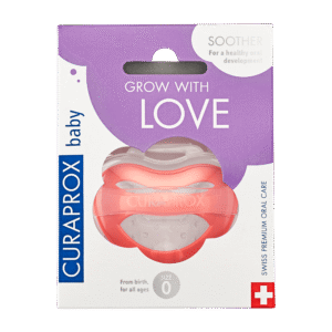 Curaprox Baby Soother Size 0 - Coral