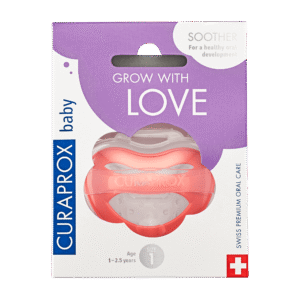 Curaprox Baby Soother Size 1 - Coral