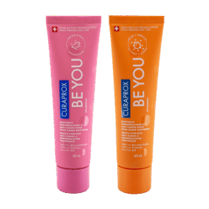 Curaprox Be You Toothpaste 2 x 60 mL Tubes (Peach + Apricot & Watermelon) for Personal Use FREE SHIPPING!