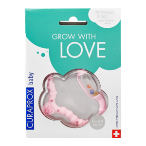 Curaprox Baby Teething Ring - Pink