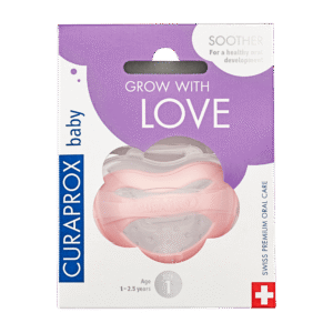 CURAPROX Baby soother size 1, pink