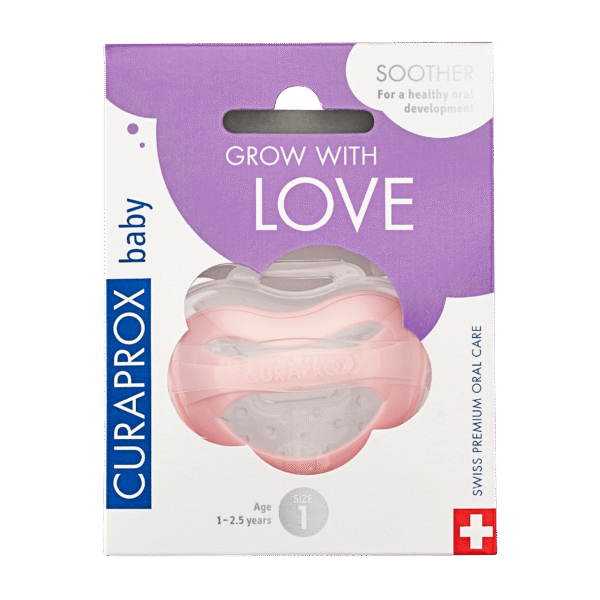 CURAPROX Baby soother size 1, pink