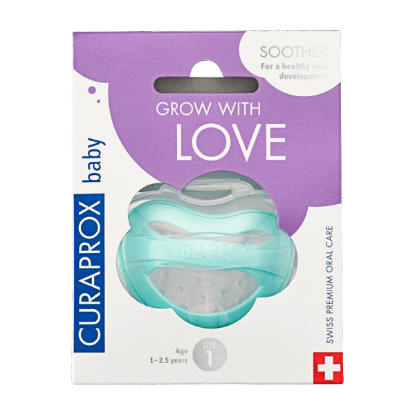 CURAPROX Baby soother size 1, turquoise