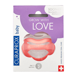 CURAPROX Baby soother size 2, coral