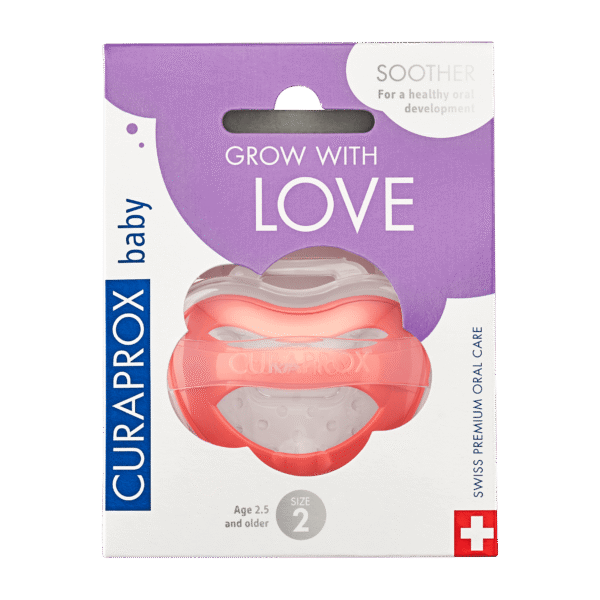 CURAPROX Baby soother size 2, coral