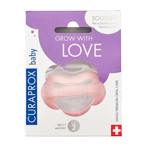 CURAPROX Baby soother size 2, pink
