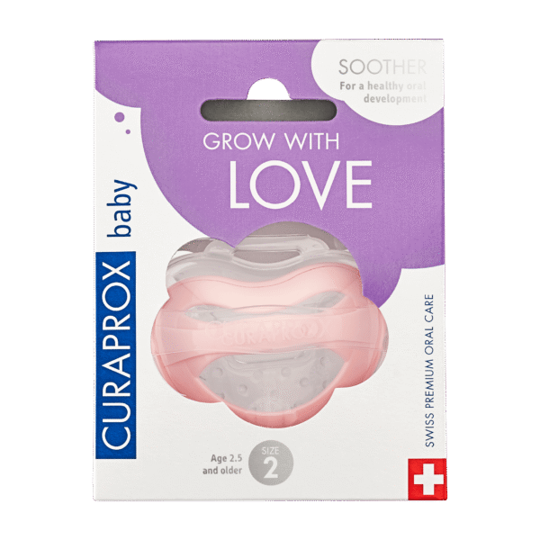 CURAPROX Baby soother size 2, pink