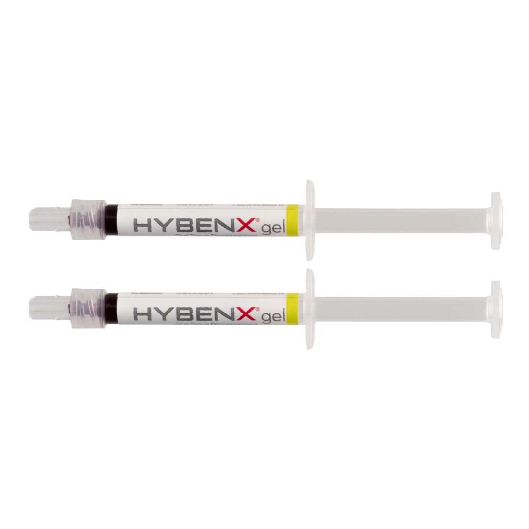 HybenX Oral Tissue Decontaminant 2 × 1 mL Syringes