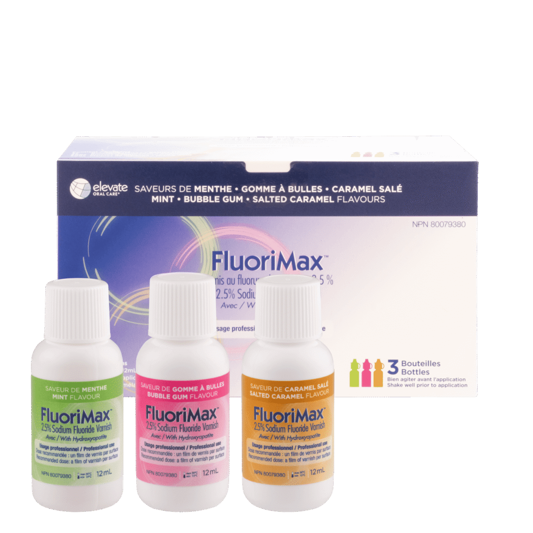 FluoriMax 2.5% NaF Varnish 3 × 12 mL Bottles Mixed Flavours Kit