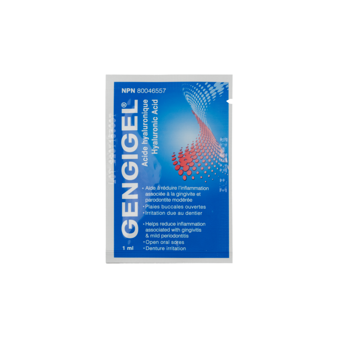 Gengigel hyaluronic acid gel 1 mL sample