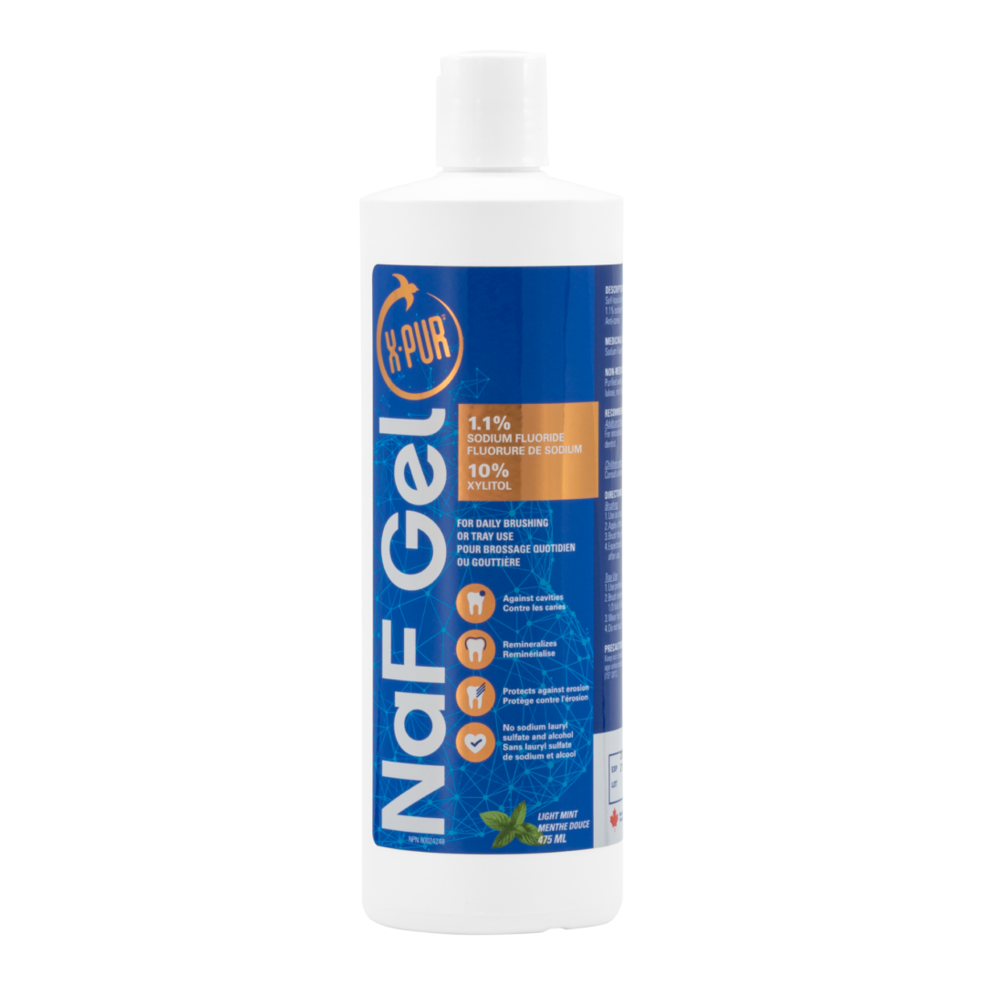 X-PUR NaF High Strength Sodium Fluoride Gel 1.1% 475 mL