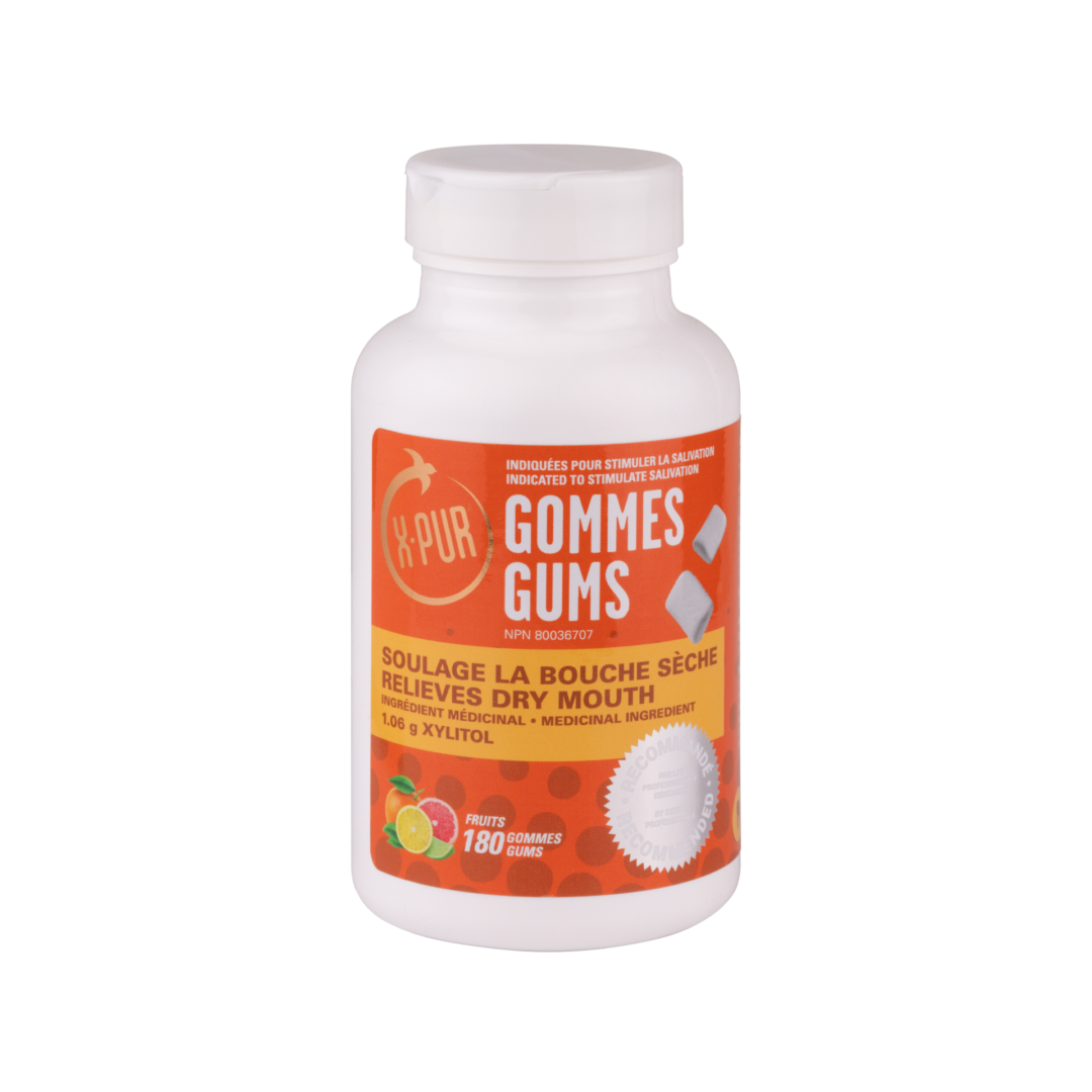 X-PUR Gums 100% Xylitol 180 Pieces Bottle