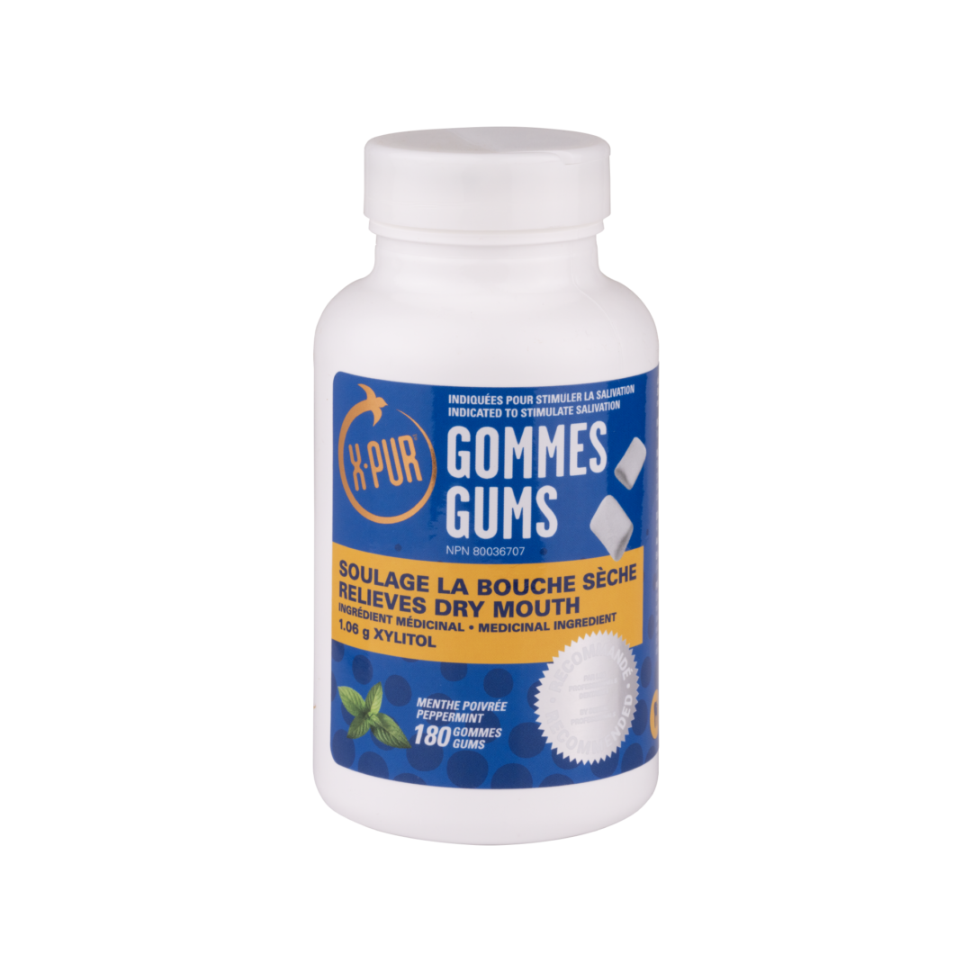 X-PUR Gums 100% Xylitol 180 Pieces Bottle